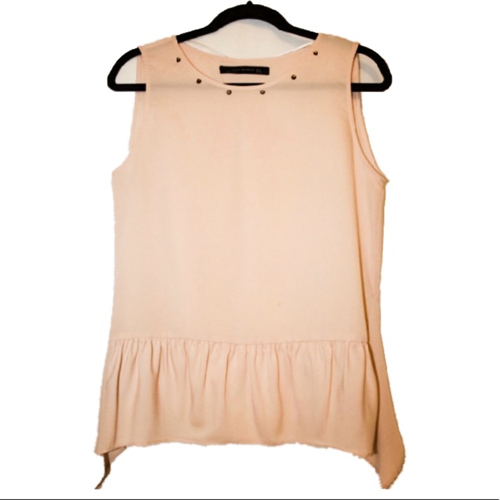 Zara Studded Pink Blouse